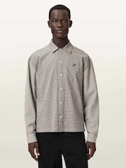 AllSaints Grey Kage Shirt - Image 1 of 7