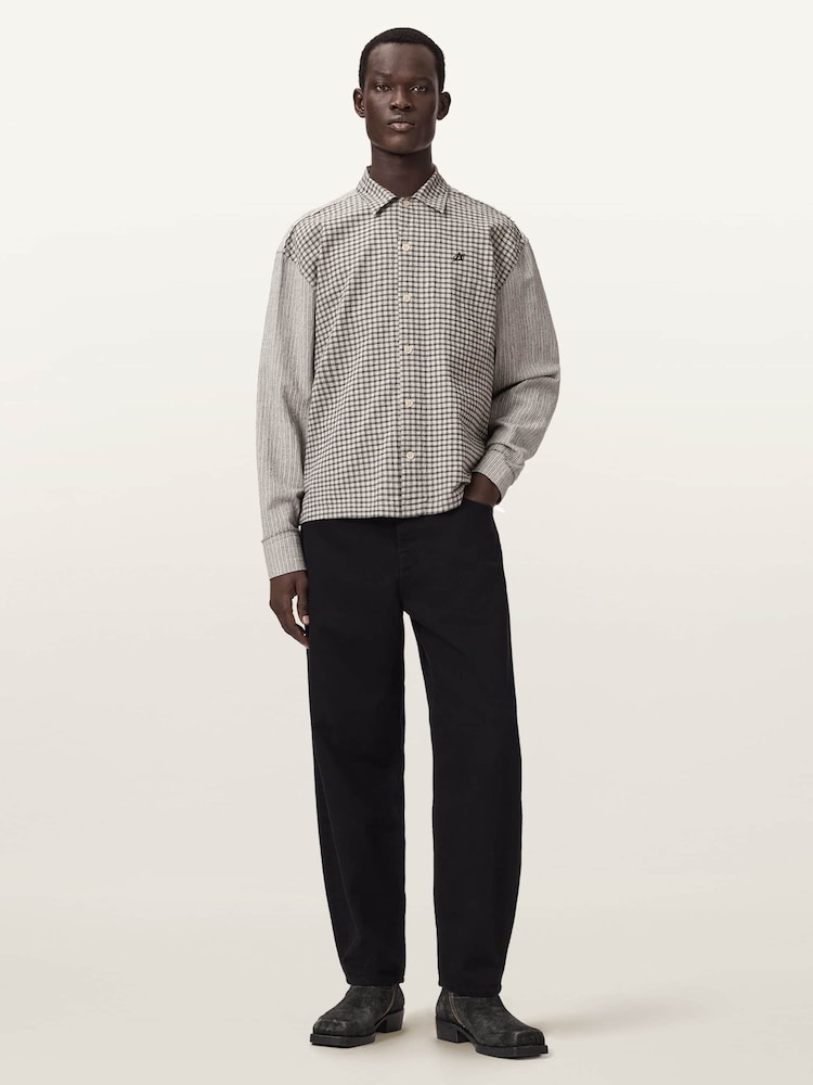 AllSaints Grey Kage Shirt - Image 2 of 7
