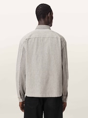 AllSaints Grey Kage Shirt - Image 5 of 7