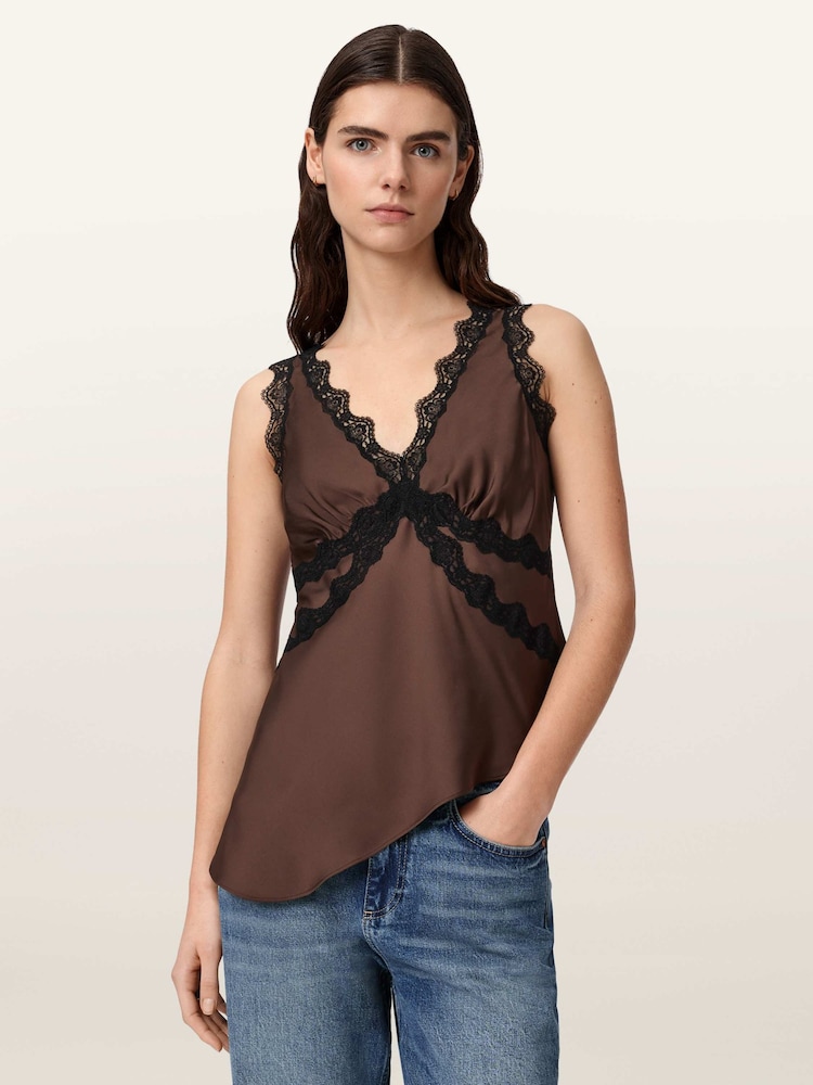 Allsaints קומבינזון תחרה בדוגמת איקאט - תמונה 1 מתוך 7