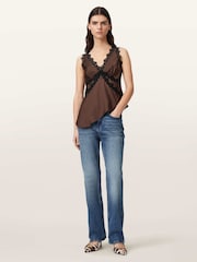 Allsaints קומבינזון תחרה בדוגמת איקאט - תמונה 2 מתוך 7