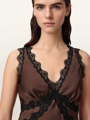 Allsaints קומבינזון תחרה בדוגמת איקאט - תמונה 3 מתוך 7