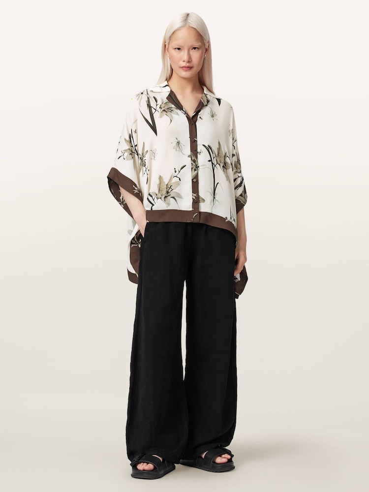 AllSaints White Relaxed Shirt - Image 2 of 6