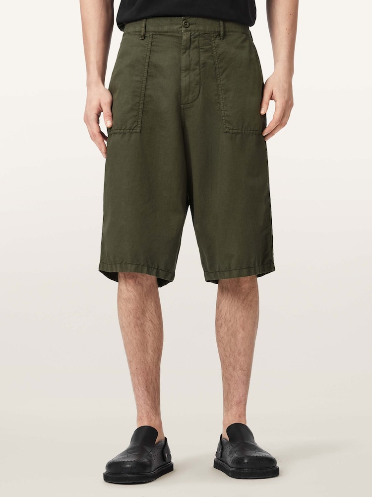 Vert - AllSaints Echo Shorts - Image 1 sur 7
