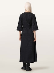 AllSaints Black Diana Dress - Image 4 of 5
