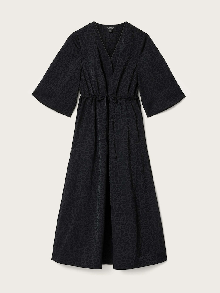 AllSaints Black Diana Dress - Image 5 of 5