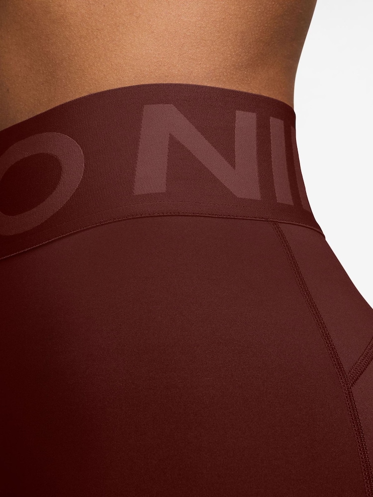 Nike Mystic Date Brown Pro Sculpt High Waisted Full Length Leggings - Image 3 of 3