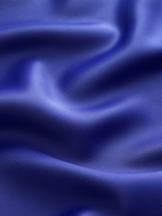 Cobalt Blue Satin Midi Skirt - Image 7 of 8