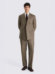 MOSS Brown Relaxed Fit Linen Suit Jacket - Image 3 of 5