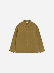 ARKET Green Relaxed Muslin Shirt - Image 1 of 2