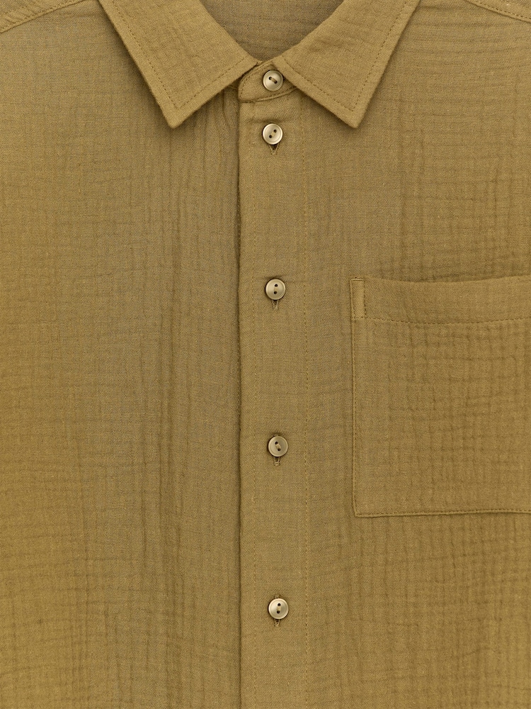 ARKET Green Relaxed Muslin Shirt - Image 2 of 2