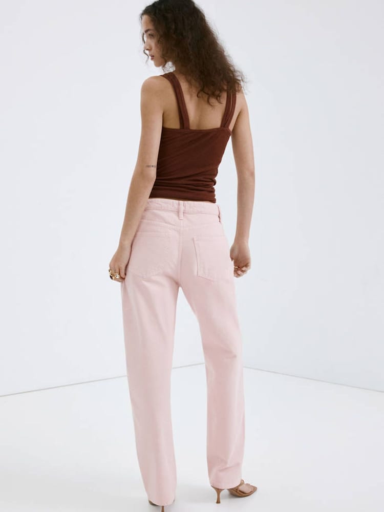 Mango Pink Barrel Jeans - Image 2 of 7 Mango Pink Barrel Jeans - Image 2 of 7