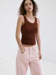 Mango Pink Barrel Jeans - Image 3 of 7