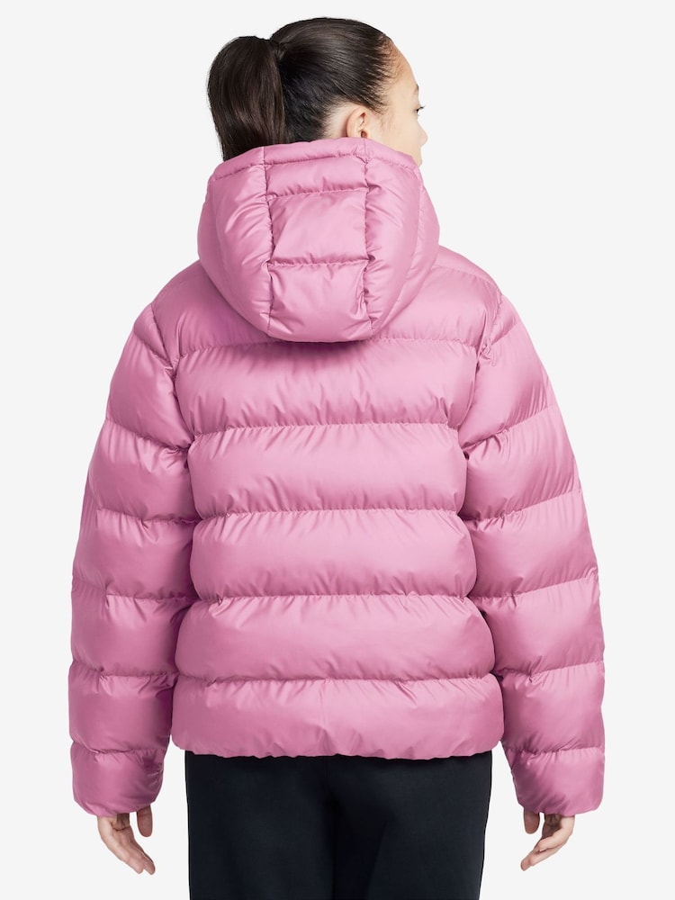 Nike Pink Rise Padded Puffer Jacket - Image 2 of 3 Nike Pink Rise Padded Puffer Jacket - Image 2 of 3