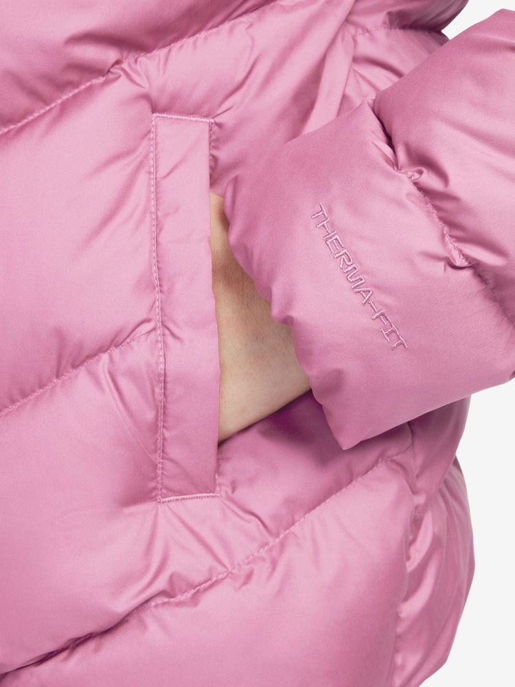 Nike Pink Rise Padded Puffer Jacket - Image 3 of 3 Nike Pink Rise Padded Puffer Jacket - Image 3 of 3