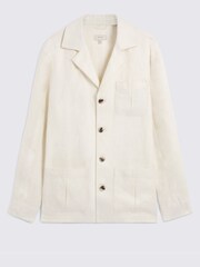 MOSS שאקט פשתן במרקם טוויל - תמונה 5 מתוך 5