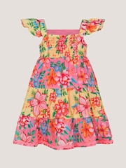 Monsoon Pink Baby Floral Print Dress - Image 2 of 3