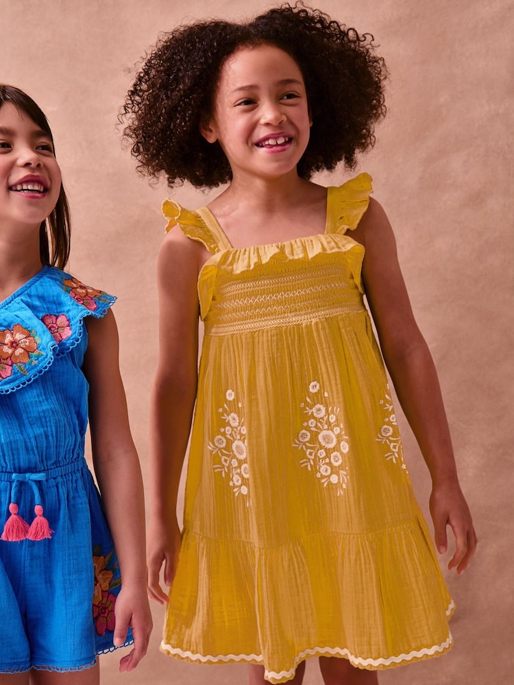 Monsoon One Shoulder Floral Embroidered Playsuit - Bild 2 von 5