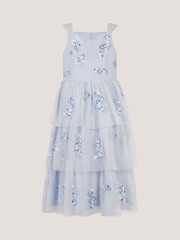 Monsoon Blue Ingrid Floral Sequin Tiered Party Dress - Image 3 of 4