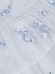 Monsoon Blue Ingrid Floral Sequin Tiered Party Dress - Image 4 of 4