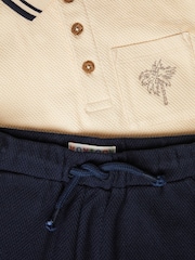Monsoon Natural Palm Jersey Polo Shirt & Shorts Set - Image 4 of 4