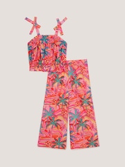 Monsoon Tropical Swirl Tank Top & Trousers Set - Imaginea 2 din 4