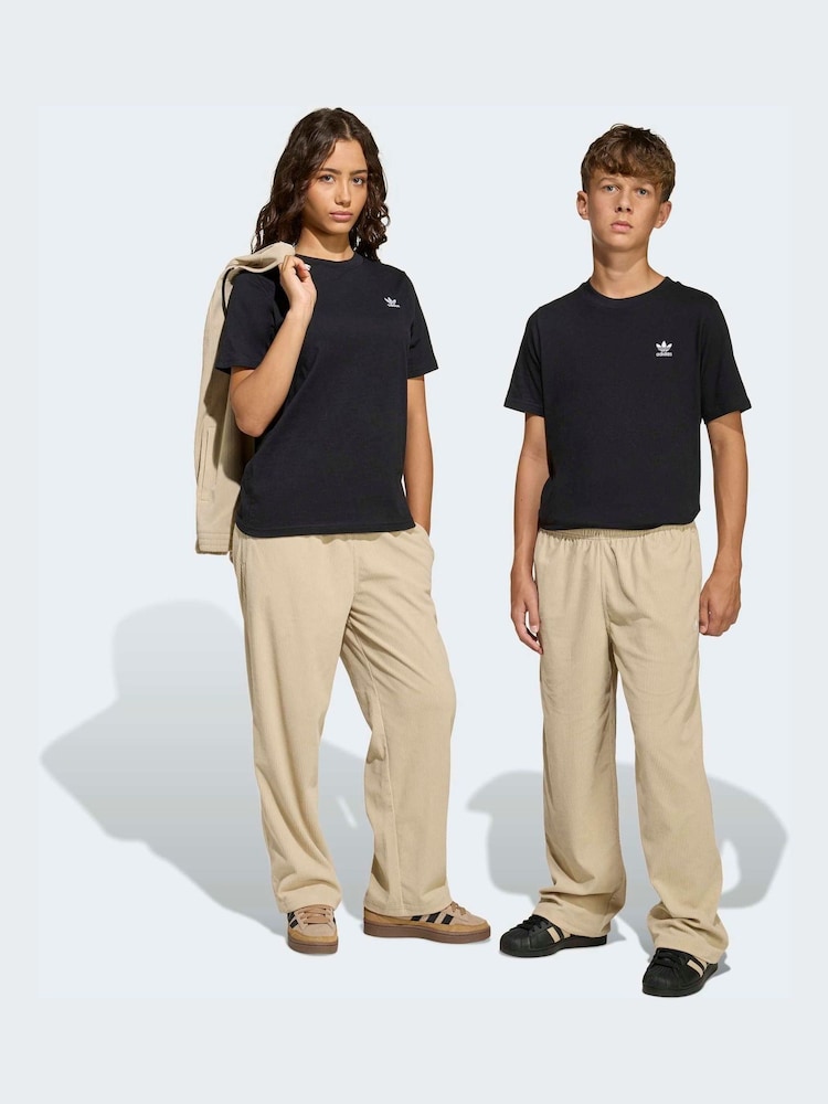 adidas Originals Neutral Oversized Corduroy Trousers - Image 1 of 6