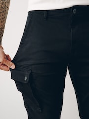 Schwarz - Motionflex Cargohose - Bild 5 von 9