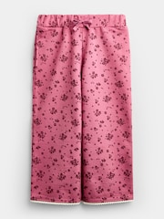 Jojo Maman Bébé Plum Purple Ditsy Floral Sweatshirt & Wide Leg Jogger Set - Image 4 of 6