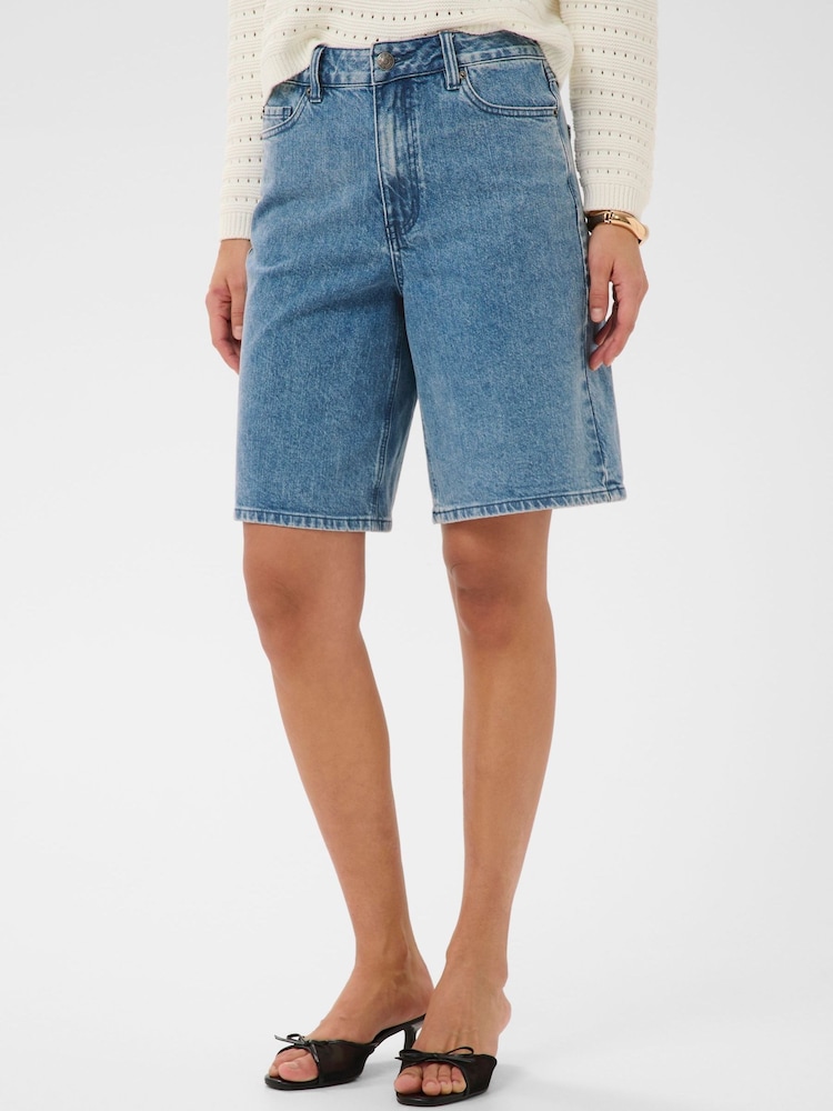 Kaffe Blue KaVallis Denim Shorts - Image 2 of 6 Kaffe Blue KaVallis Denim Shorts - Image 2 of 6