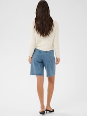 Kaffe Blue KaVallis Denim Shorts - Image 4 of 6