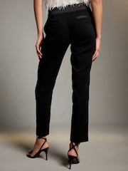 Black Slim Tuxedo Trousers - Image 4 of 8