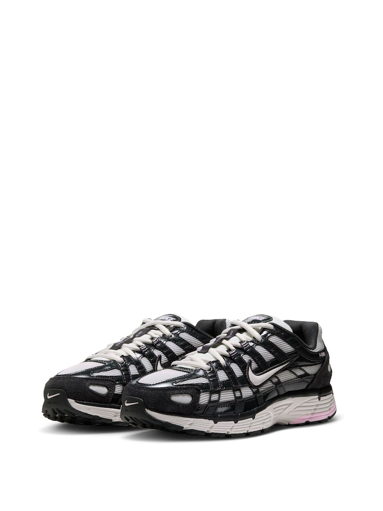 Nike Grey Pink Foam P-6000 Trainers - Image 2 of 8 Nike Grey Pink Foam P-6000 Trainers - Image 2 of 8
