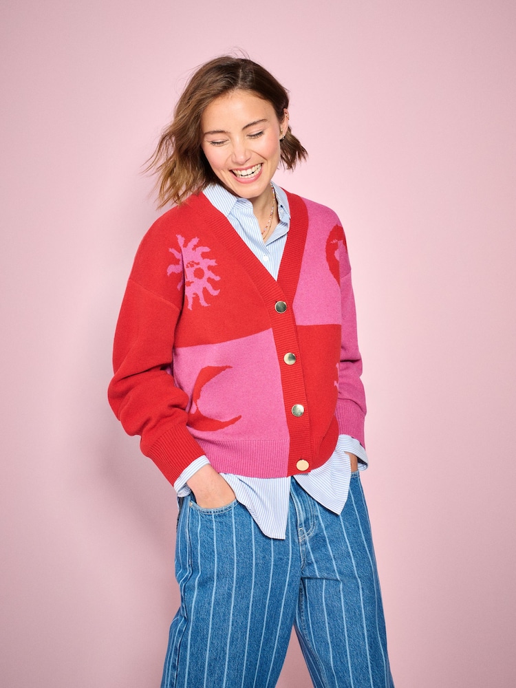 Eleanor Bowmer Moon Sun Knitted Cradigan - 5суретінің 1 суреті