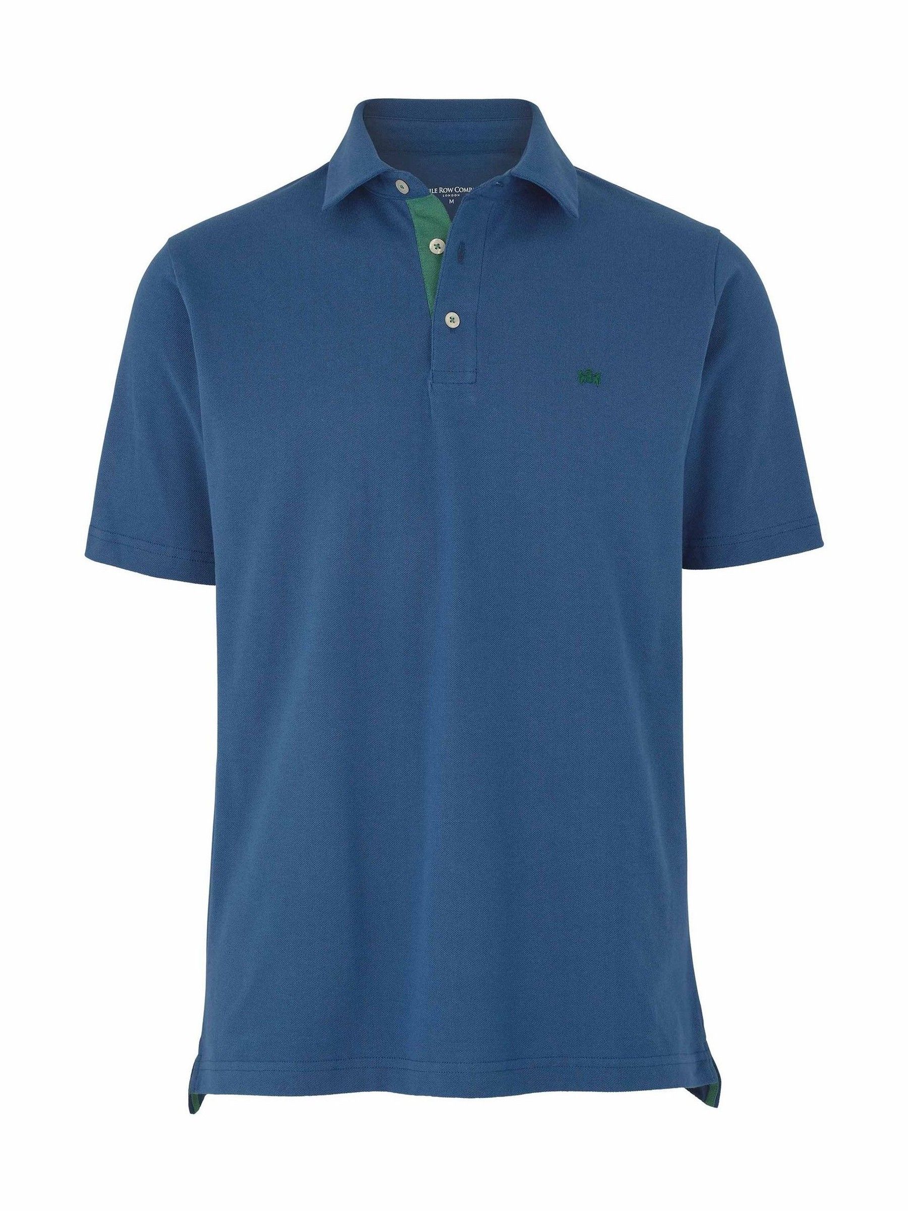 Buy Savile Row Company Blue Classic Fit Cotton Pique Short Sleeve