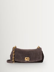 Michael Kors Brown Bryant Turnlock Convertible Chain Shoulder Bag - Image 1 of 5