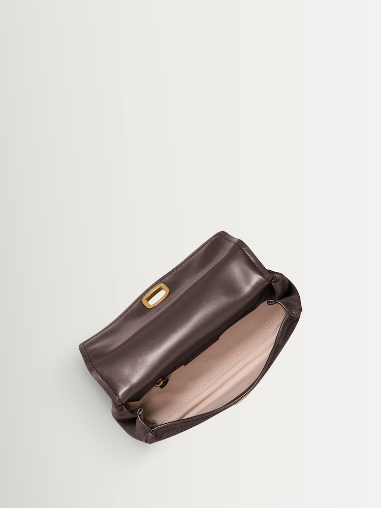Michael Kors Brown Bryant Turnlock Convertible Chain Shoulder Bag - Image 5 of 5