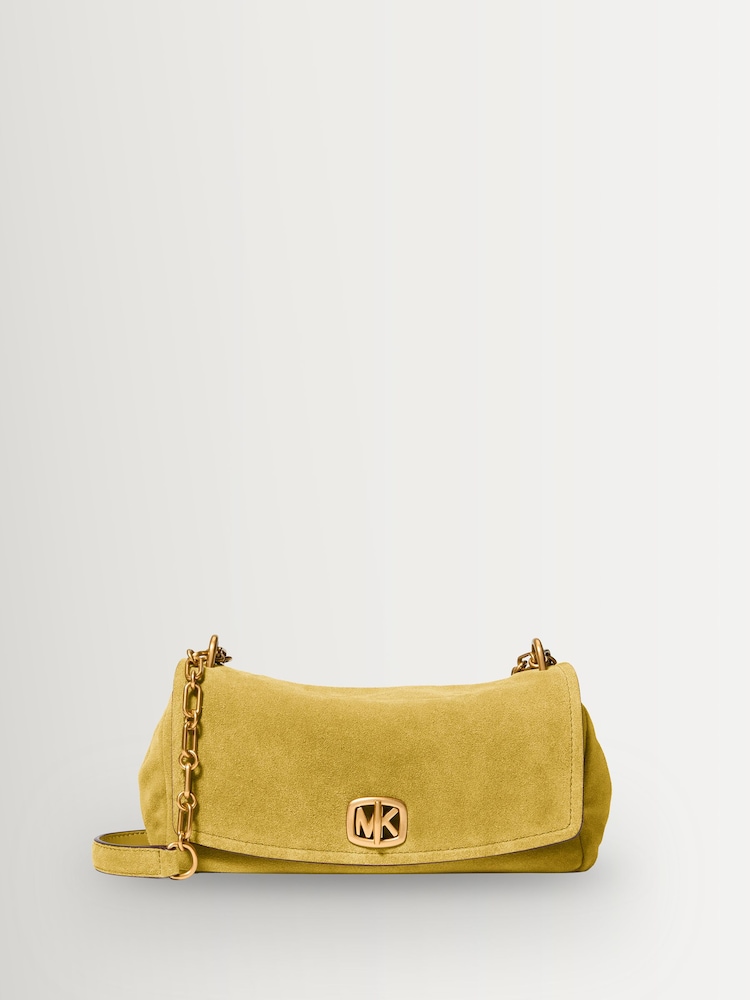 Michael Kors Green Bryant Turnlock Convertible Chain Shoulder Bag - Image 1 of 4