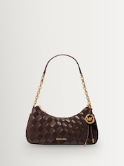 Michael Kors Brown Nolita Chain Pouchette Bag - Image 1 of 4