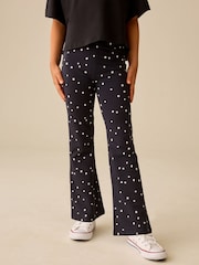 Étoile noir/blanc - Leggings évasés (3-16 ans) - Image 1 de 7