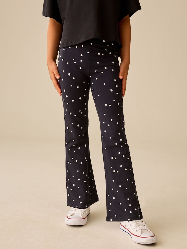 Étoile noir/blanc - Leggings évasés (3-16 ans) - Image 1 de 7