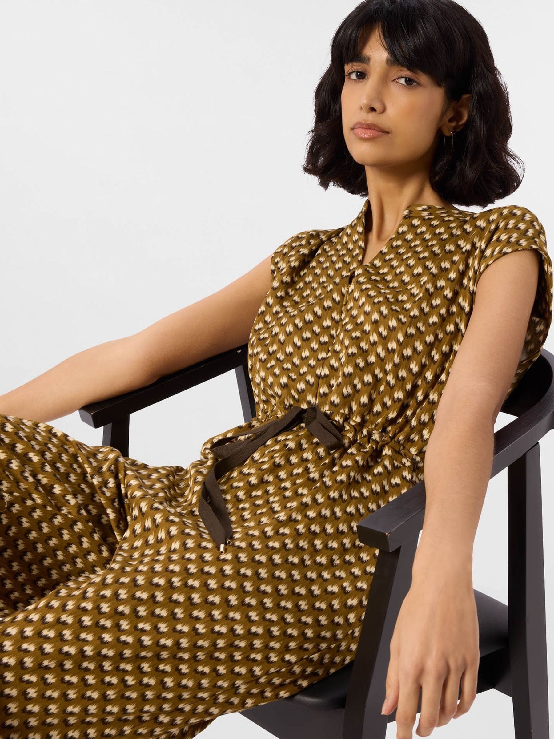 Buy Whistles Green Ikat Spot Sleeveless Jumpsuit from Next USA