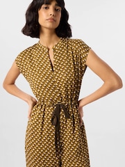 Whistles Green Ikat Spot Sleeveless Jumpsuit - Image 3 of 4