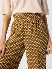 Whistles Green IKAT Spot Crop Trousers - Image 4 of 5