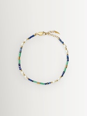 Missoma Gold Beaded Gemstone & Pearl Bracelet - Image 1 of 5