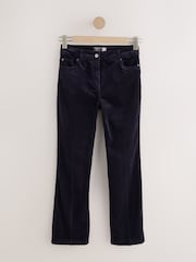 Mornarica Plavo - Hourglass Cord Bootcut Trousers with Modal - Slika 5 od 7