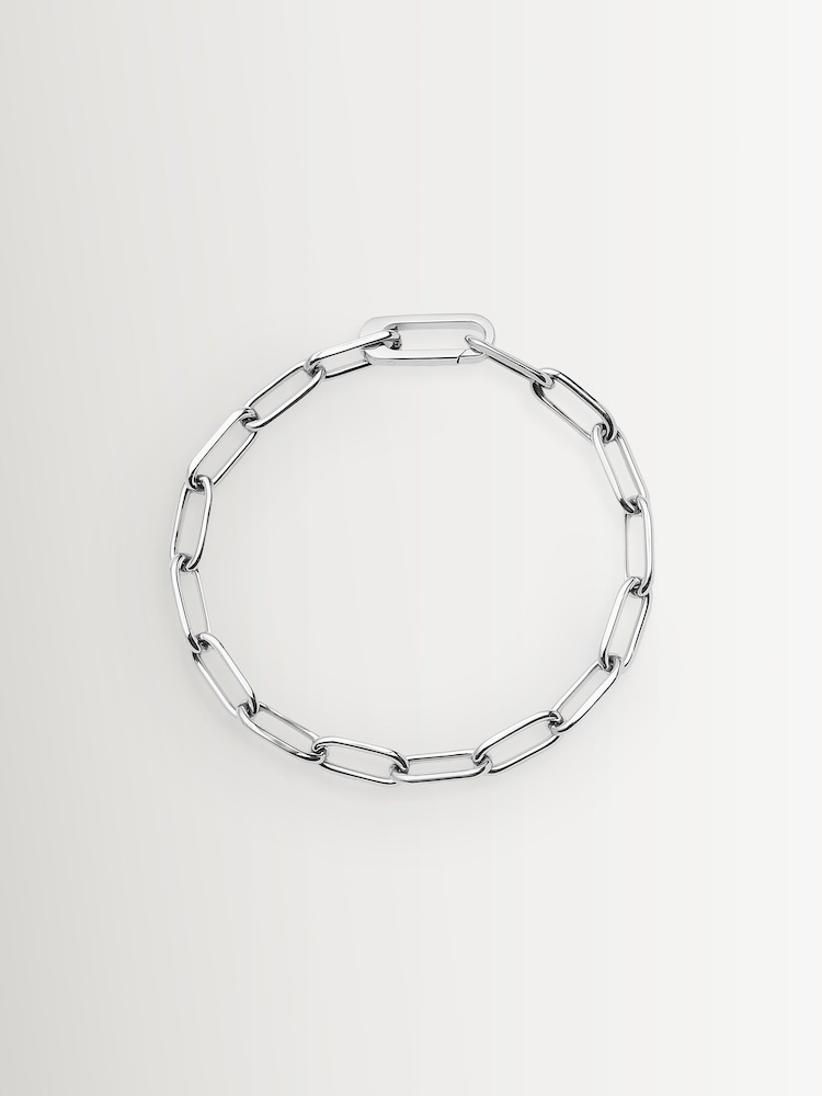 Missoma Silver Classic Paperclip Chain Bracelet - Image 1 of 4 Missoma Silver Classic Paperclip Chain Bracelet - Image 1 of 4