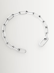 Missoma Silver Classic Paperclip Chain Bracelet - Image 2 of 4