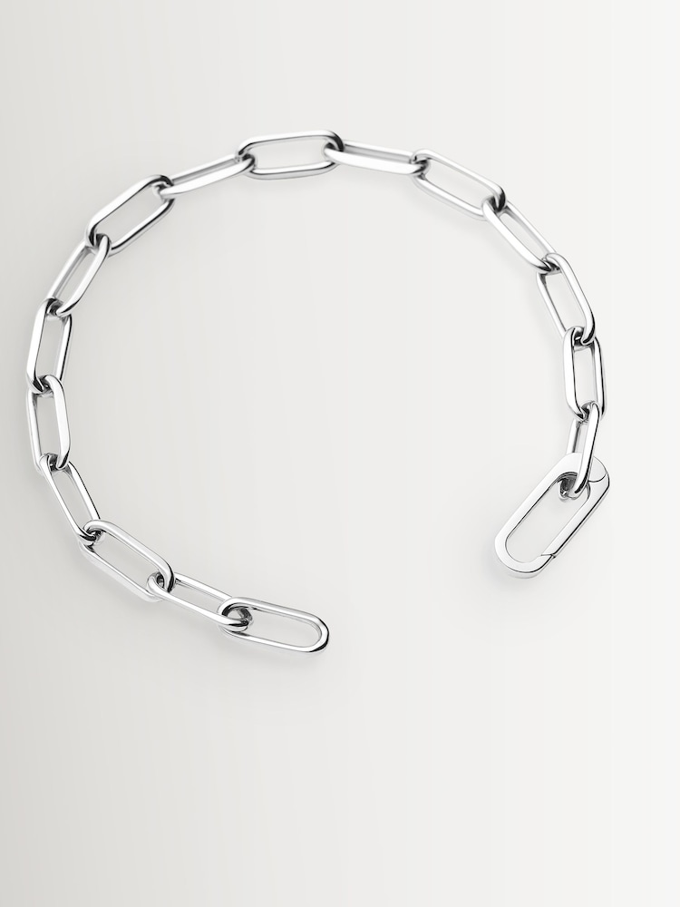 Missoma Silver Classic Paperclip Chain Bracelet - Image 2 of 4 Missoma Silver Classic Paperclip Chain Bracelet - Image 2 of 4