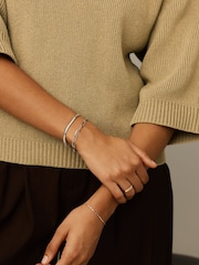 Missoma Silver Classic Paperclip Chain Bracelet - Image 4 of 4